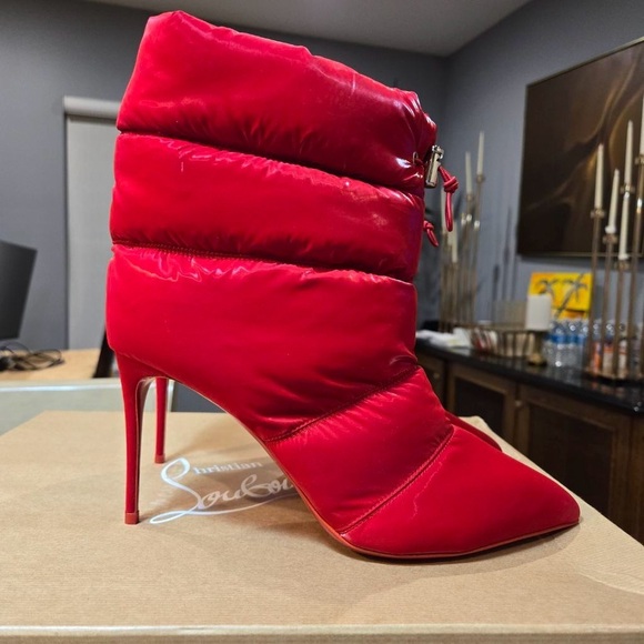 🔥 NEW Christian Louboutin Astro Pointue 85mm Puffer Booties Size 41 - Picture 4 of 14